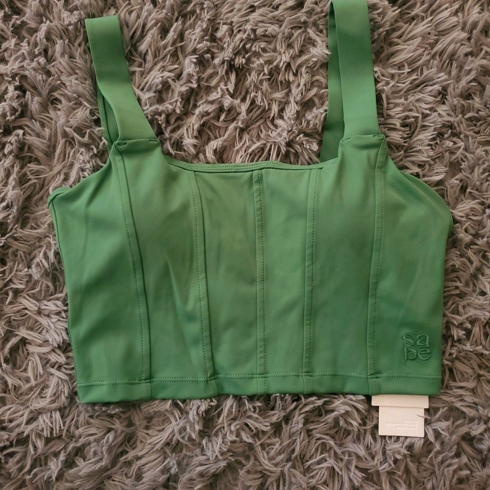 Sabē Green Crop Top
